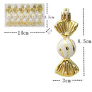 6pcs Christmas Lollipop Candy Cane Pendant Xmas Tree Hanging Ball Ornaments Christmas Decorations for Home 2025 New Year Gift