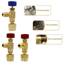 R410A R22 Air Conditioning Refrigerant Charging Valve Adapter Liquid Safety Valve Manifold Gauge Refrigeration Hose Adapters