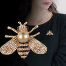 Emaille Strass Perle Bienen Broschen Für Frauen Unisex Trendy Insekt Tier Brosche Kleidung Anzug Schnalle Zubehör Schmuck Geschenke