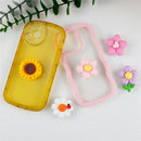 Koreanischer niedlicher Cartoon 3D Blumen Handyhalter Griptok Unterstützung für iPhone 14ProMax Samsung faltbarer Fingerring GripTok Ständer Halterung