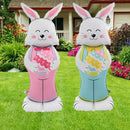 1pc Easter Standing Cartoon Shaped Rabbit Carrot Aluminum Film Balloon Festival Party Decoration Decoration