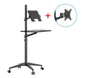 The Freestanding Atelier | Ergonomic Height-Adjustable Laptop & Monitor Floor Stand (UT-2)