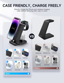 Wireless Charger 3 in 1 Station for Apple Watch 8 7 6 Airpods Pro Foldable Fast Charging Stand For iPhone 14 13 12 11 XS XR X 8