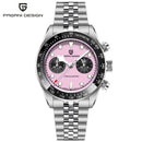 2026New PAGANI DESIGN Quartz Panda Dial Watch Sapphire Luxury Luminous 500 Bezel Men Watch 316L All Steel Japan Movt Chronograph