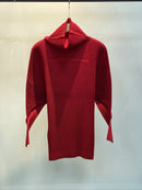 Miyake Pleated Sweatshirt Pit Stripe Zipper Standing Collar Jacket Women 2025 New Casual Pullover Hundred Pleat Skinny Tops