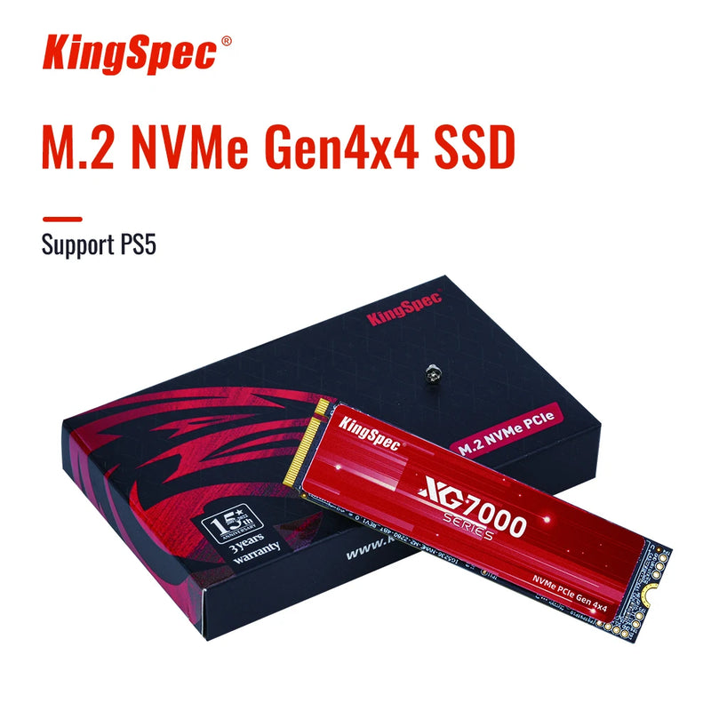 KingSpec M2 SSD M.2 NVME Gen4 2tb 512G 1TB 2 tb Hard Drive M 2 PCIe 4.0 Solid State Disk HD NMVE SSd for Laptop Desktop PS5