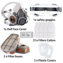 The Airguard | 26-in-1 Half-Face Respirator with Organic Vapor Filters