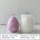 DIY Easter Egg Silicone Candle Mold Handmade Aroma Plaster Resin Ornaments Molds Easter Decoration Crafts Making Mould