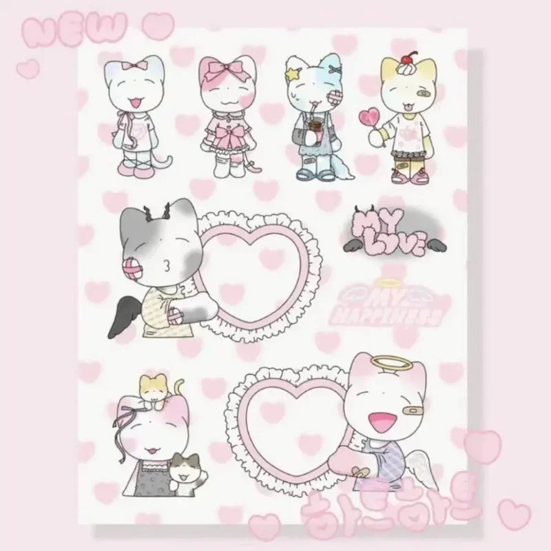 Cat Stickers Arsene Korean Replacement Ins Cartoon Guka Pocket Sticker DIY Guben Material Cute Stickers