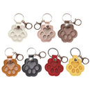 Adorable Paw Print Keychains Commemorative Pet Hair Storage Bag Keychain Cat Dog Fur Container Pendant for Pet Lovers