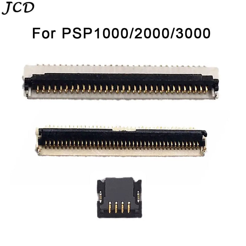 JCD 1PCS For PSP 1000 2000 3000 LCD Screen Display Flex Cable Connector Port Jack Backlight Socket replacement