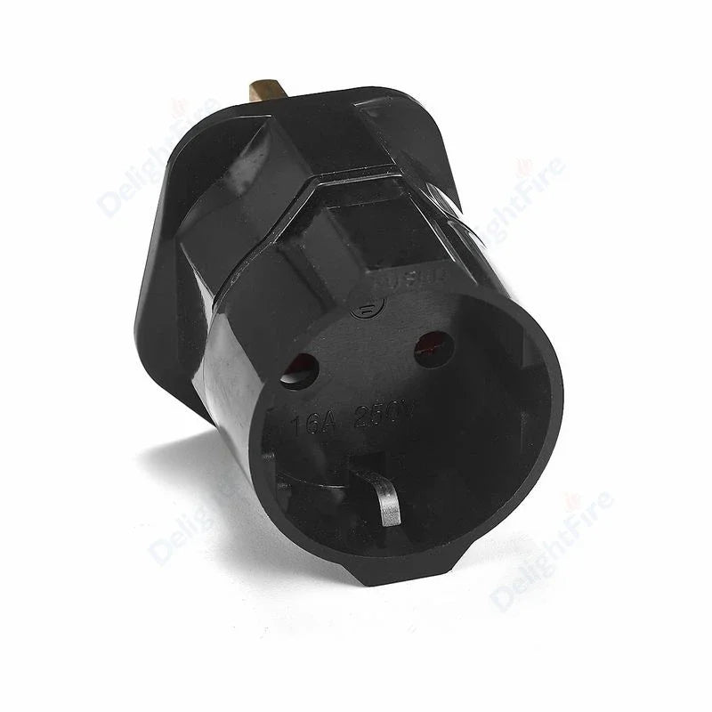 EU To UK Plug Adapter 250V Type G Fused Plug European To British Singapore Converter Adaptor EU Plug To UK Electrical Socket