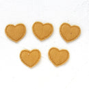50pcs 21x25/32x37mm Padded Corduroy Fabic Heart Appliques for DIY Hat Clothes Leggings Sewing Supplies Headwear Decor Patches