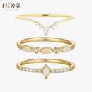 Elegant Opal Crystals Rings for Women 925 Sterling Silver Ring Wedding Statement Jewelry Anillos кольца bague femme plata 925