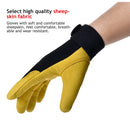 Cowhide Leather Work Gloves Safety Labour Protection Garden Sports Motorcycle Driver Workers Work Welding Wear-resistant Gloves