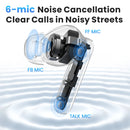 HAYLOU Mori Pro Bluetooth 5.4 Earphones -43dB ANC Active Noise Cancellation Earbuds 6 Mic Wireless Headphones 35H Battery Life