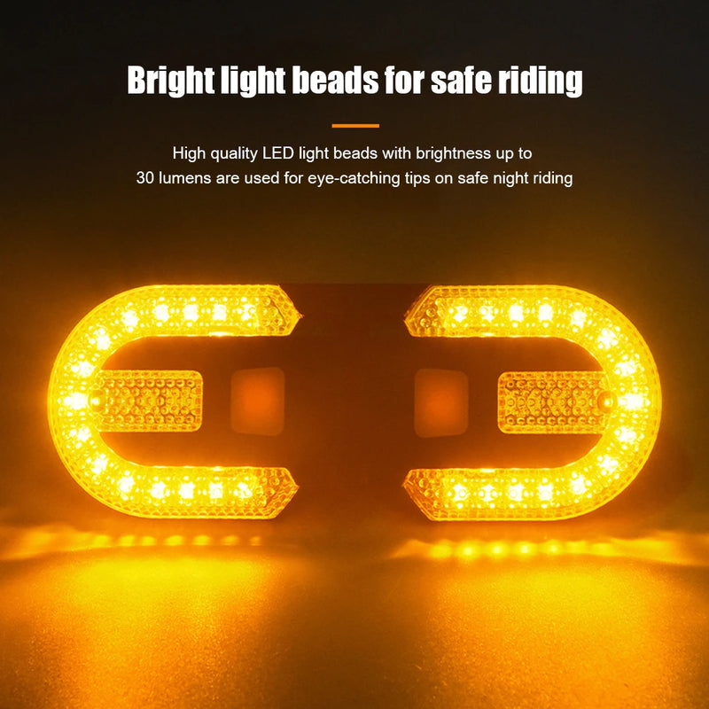 3 in 1 Bicycle Bike Light High Visibility Bicycle Lights Rechargeable Lamp Tail Light with Remote Control Bicycle Accessories