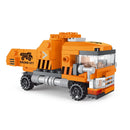 NEW Heavy Dump Truck Engineering Cement Mixer Engine Mini Loader Car Classic Model Building Blocks Sets Bricks Toy City