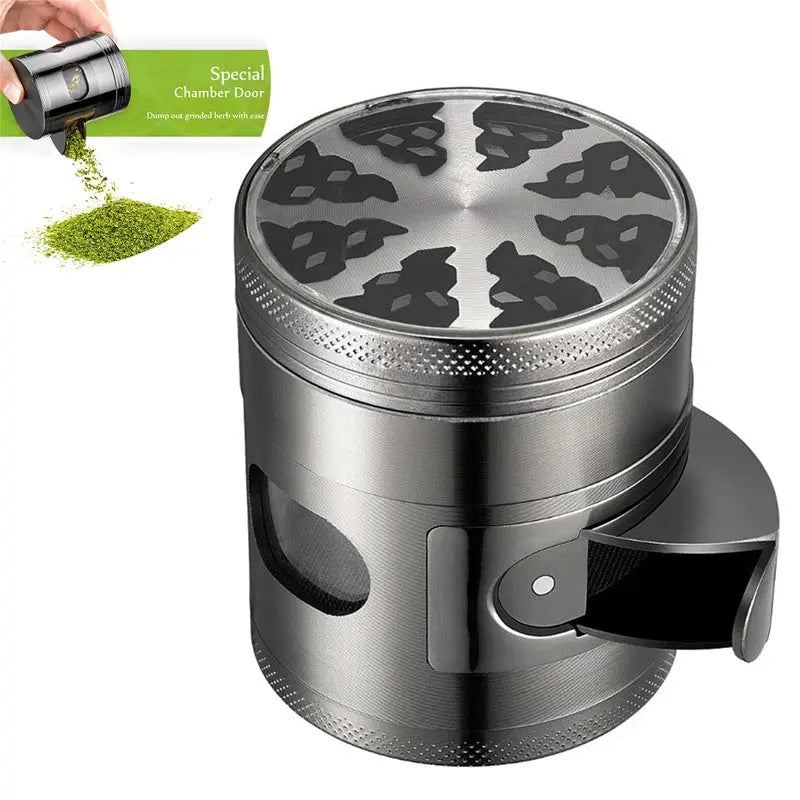 60MM 4 Layers Tobacco Grinder Zinc Alloy Manual Cigarette Tobacco Grinder Smoke Mill  Herbal Herb Spice Mill Grass Smoke Grinder
