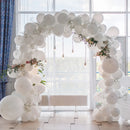Large White Wedding Arch Stand 3 Layer Balloon Garden Backdrop Metal Rack Arch Frame Pergola Stand
