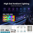 Universelles Auto-Ambient-Licht-Kit mit drahtloser APP-Steuerung, 256 RGB-Traumfarben und 55 voreingestellten Modi, LED-Neon-Fußraumbeleuchtung Zubehör
