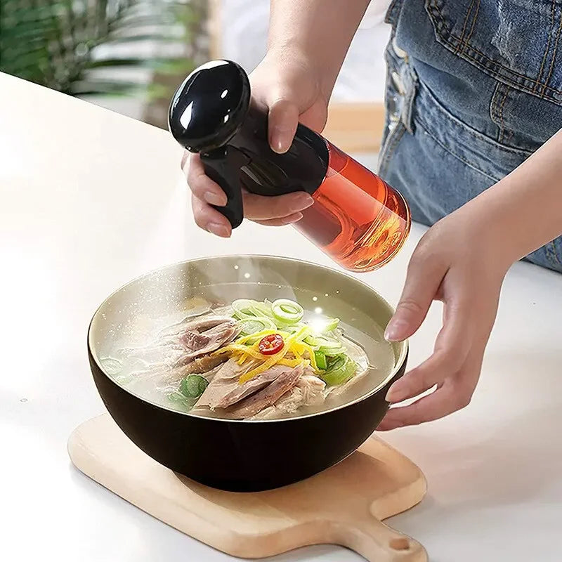 Olive Oil Spray for Fitness Cookware Set BBQ Oil Dispenser Sauce Bottle Sprayer Tableware Kitchen Dining Bar Home Garden