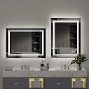 LUVODI Luxury Crystal Clear LED Bathroom Mirror IP65 Waterproof Dimming Makeup Dressing Mirror with Double Lights