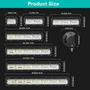LED Work Light lightbar flood led Combo Beam spotlight led 12v 24v 6000k 4x4 off road  For Car Truck ATV SUV 4/7/9/12/15/20 inch