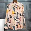 FANIECES Luxury Women's Shirt Elegant Office Ladies Business Shirt 2025 Spring Long Sleeve Lapel Designer Brand Shirts Blusas