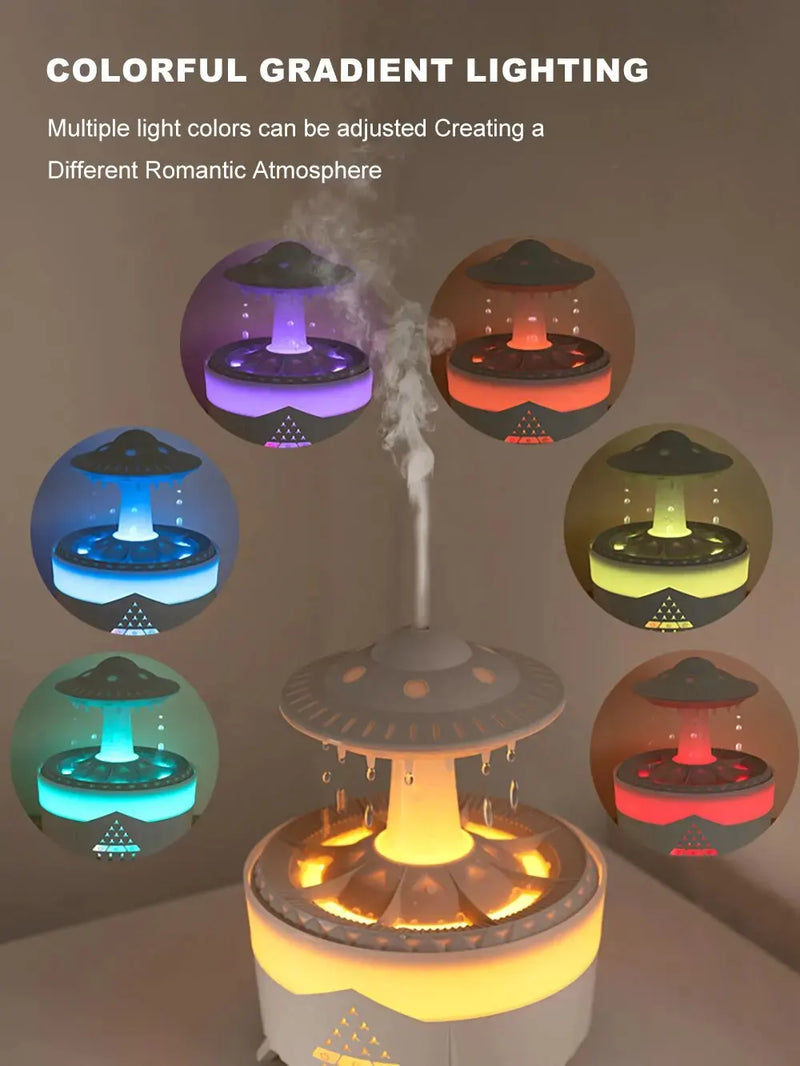 2025 ufo Air Humidifier Ultrasonic Aromatherapy Diffusers Mist Maker Fragrance Essential Oil Aroma Difusor Remote control