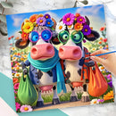 Momoart DIY Oil Painting By Numbers Cow Animal No Frame Wall Art Painting By Number Cattle New Arrivals Flower Decor for Home