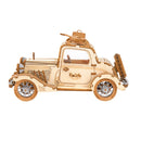 Robotime Rolife Vintage Auto Modell 3D Holzpuzzle Spielzeug für Kinder und Erwachsene TG504