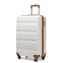 Kono Koffer, Hartschale ABS Reise-Trolley mit 4 Spinner-Rädern und TSA-Schloss