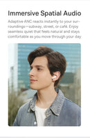 Baseus Bass BS1 NC -40dB Realtime Adaptive ANC Wireless Earbuds Bluetooth 6.0 Semi-Open Earphones LDAC Hi-Res Audio 6-Mic AI ENC