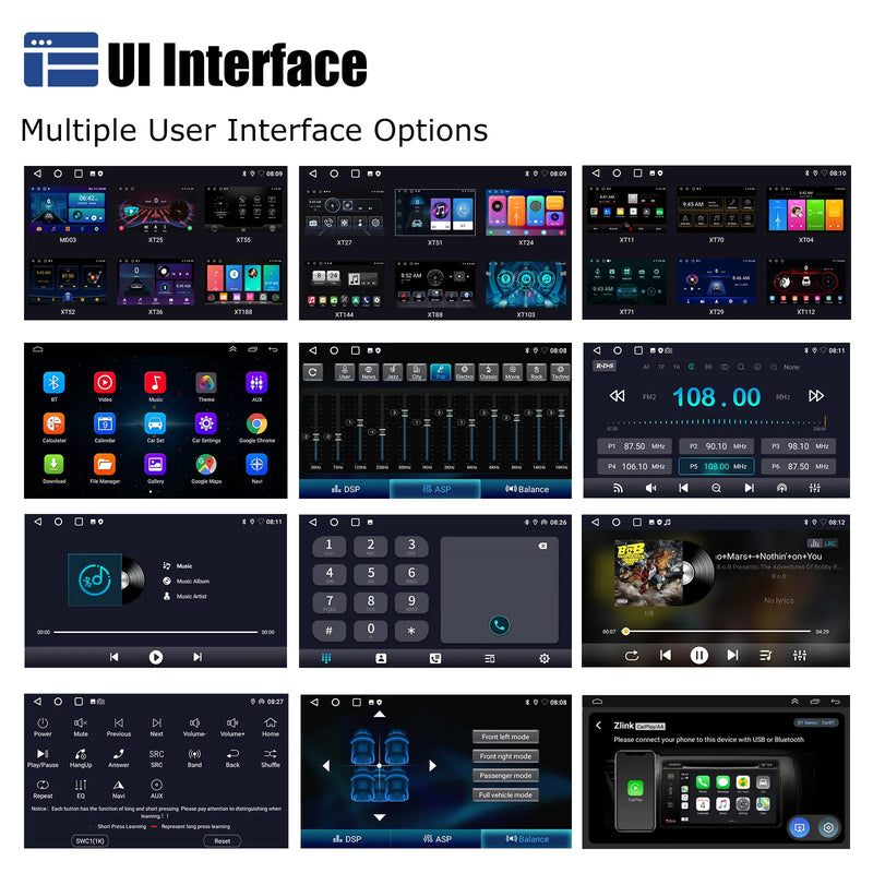 ESSGOO Android 13 Car Stereo Radio For Ford Fiesta MK6 2009-2013 Wireless Carplay Android Auto Touchscreen GPS Nav BT FM RDS