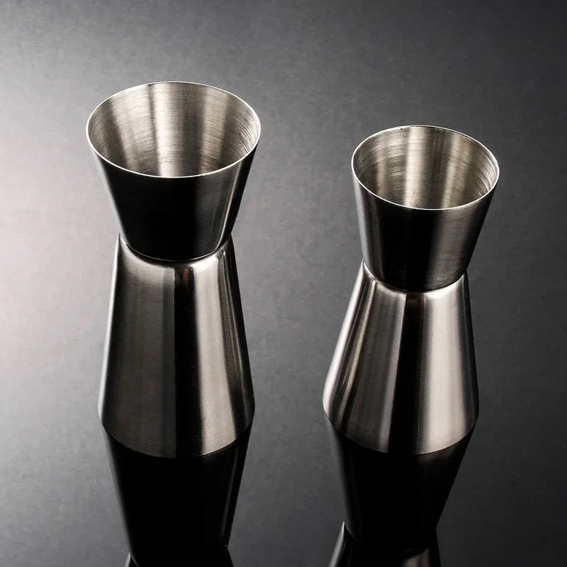 1 PC 15/30ml or 25/50ml Stainless Steel Cocktail Shaker Measure Cup Dual Shot Drink Spirit Jigger Kitchen Gadgets