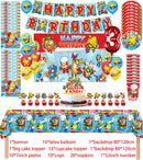 Superzings Birthday Party Supplies Balloon Banner Backdrop Tableware Cake Topper Party Decoration Baby Shower