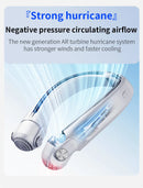 Rotor Neck Hanging Portable Fan, USB Rechargeable Adjustable Bladeless Turbo Cooling Fan for Dorm Home Outdoor
