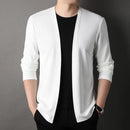 Cardigan Jacket for Men, Spring and Autumn, Long-Sleeved, Casual, Versatile, Spring Outerwear, Trendy Top
