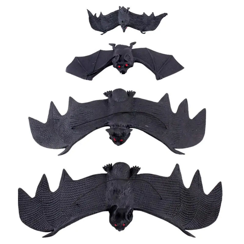 Halloween Simulation Rubber Bat Hanging Ornament Party Decor Prank Toy Prop