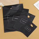 100PCS Gift Packaging Bags 6 Size Gratitude Handbags Thank you Plastic Shopping Tote Bags Wedding Birthday Bag Flat Pockets