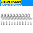 Stainless Steel Corner Bracket L Right Angle Connector Brackets Furniture Cabinet Fastener Corner Brace Shelf Support with Screw