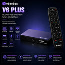 2026 New Vseebox V6 Plus Smart TV Box 4GB RAM, 64GB Storage Gift Bundle Supports HD Playback