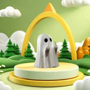 1 PCSCute Ghost Resin Statue With Middle Finger Spooky Halloween Decor For Shelf Mantel Coffee Table Display Home Party Ornament