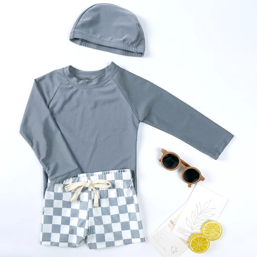 The Reef Runner | Kids Long-Sleeve Sun Suit with Hat