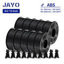 The LayerStack | 10-Roll 1.75mm 3D Printer Filament Collection (PLA / PETG / SILK)