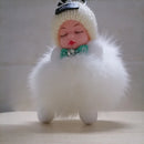 Sleeping Baby Keychain Cute Soft Fluffy Plush Doll Key Ring Women Girl Bags Pendant Backpack Accessories Gifts