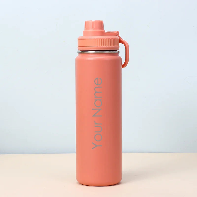 Personalised Gift 304 Stainless Steel Insulated Water Bottle 600ml 700ml 800ml Tumbler Flask