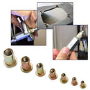 320tlg. Blindnietmuttern-Kit, flacher Kopf, Einpressmuttern, Nietmuttern-Sortiment, Gewindeeinsatzmuttern-Sortiment, M3-M12 Schrauben und Muttern
