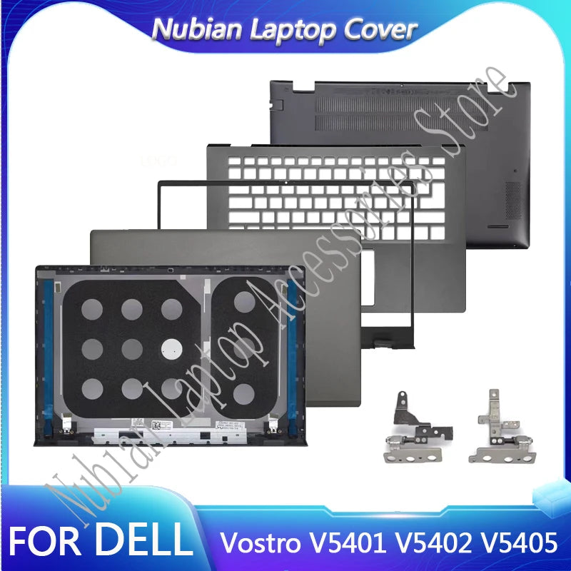 For DELL Vostro V5401 V5402 V5405 Laptop LCD Back Cover Front Bezel Hinegs Palmrest Top Case 02H8GP 0RJ4V9 Gray